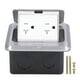 thumbnail image 1 of protección IP40 del equipo de caja de la cubierta del zócalo de los E.E.U.U. del poder del piso emergente integrado del mercado eléctrico de 250V 20A, 1 of 5