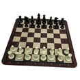 thumbnail image 3 of Juego de ajedrez, juguete educativo, regalo, versátil, antideslizante, portátil, premium, para adultos, juego de mesa de viaje, tablero plegable. Ajedrez blanco y negro, 3 of 8