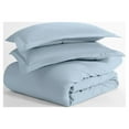 Noble Linens 3Piece Light Blue Duvet Cover Set, Full/Queen