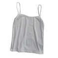 thumbnail image 6 of COMVALUE Tank Tops for Women Square Neck Spaghetti Strap Double Lined Y2K Going Out Camisole Top Grey One Size, 6 of 9