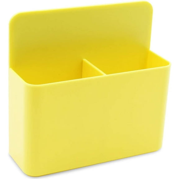 1 Pack Topboutique Magnetic Dry Erase Marker Holder Magnetic Pen Pencil Eraser Holder Storage Organizer for Office Home Whiteboard, Refrigerator, Locker, Metal Cabinets, Yellow