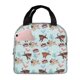 thumbnail image 1 of Fotbe Cute Pug Dogs Bolsa Térmica con Estampado y Forro de Aluminio Grueso Bolsa de Almuerzo con Bolsillo Frontal para Hombres y Mujeres, Ideal para Trabajo, Escuela, 1 of 8
