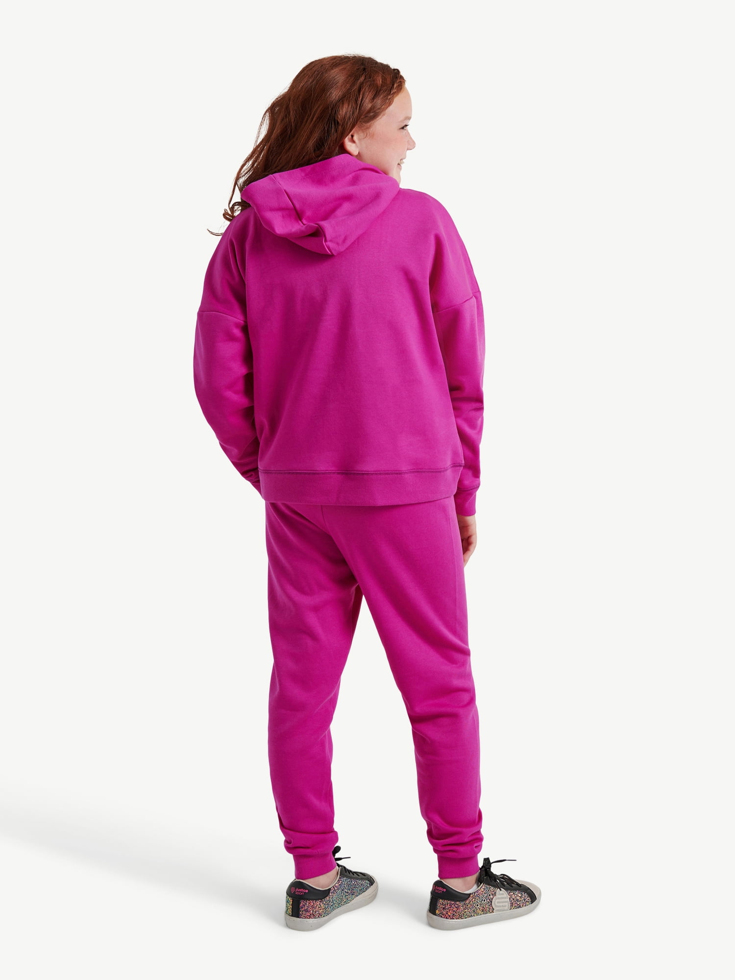 Justice Girls Graphic Hoodie and Jogger, 2-Piece Outfit Set, Sizes XS-XL &  Plus 