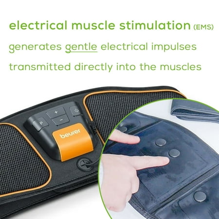 Beurer Muscle Training EMS Belt, Portable Muscle Stimulator, 5 Programs for Men and Women, EM37