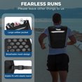 thumbnail image 4 of Running Hydration Vest,Lightweight Reflective Sports Vest with Water Bottle & Phone Pockets,Adjustable Chest Strap for Marathon, Hiking, Cycling, Men Women, 4 of 8