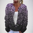 thumbnail image 1 of Puntoco Blusa Estampada De Moda Para Mujer, Blusa De Manga Larga, Sudadera Con Bolsillos Y Capucha, 1 of 5