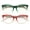 Green Red, variant on 2 Pairs Women Cateye 2 Tone Optical Frame Reading Glasses - Fashion Clear Lens Reader ZT106 +3.00