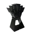 thumbnail image 3 of Fireplace Fan, Thermal Powered Wood Fan, Quiet Design, Suitable for Eco-Friendly Homes-Red 5 Blades, 3 of 3