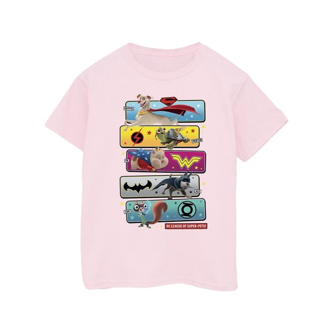 DC Comics Girls DC League Of Super-Pets Character Pose Cotton T-Shirt