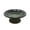 Hunter Green, variant on Birds and Beyond Azure Blue Lightweight Freestanding Clay Bird Bath Basin with 7.5"H Small Base Sand