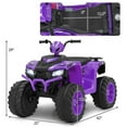 thumbnail image 2 of CIPACHO 24V Kids Ride-On Electric ATV with Wireless Connection for Toddlers 3-8 Years Old, Battery Powered Electric Ride on Car, 4-Wheeler Quad Car Toy, Purple, 2 of 4