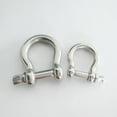 thumbnail image 2 of STRANDCHIC 2Pcs M6 Silver Bow Shackle Connector for Rigging Tool in Marine Applications, 2 of 8