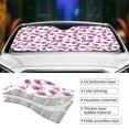 thumbnail image 5 of Bingfone Orchids Flowers Car Windshield Sun Shade Protector Keep Your Vehicle Cool Sun Shield Visor Cover Foldable for Car Truck SUV-Medium, 5 of 8