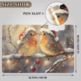 thumbnail image 3 of Christmas Birds Trees Snow Foldable Binder Folder Clipboard with Pen Slot Double Clips A4 Size File Storage, 3 of 8