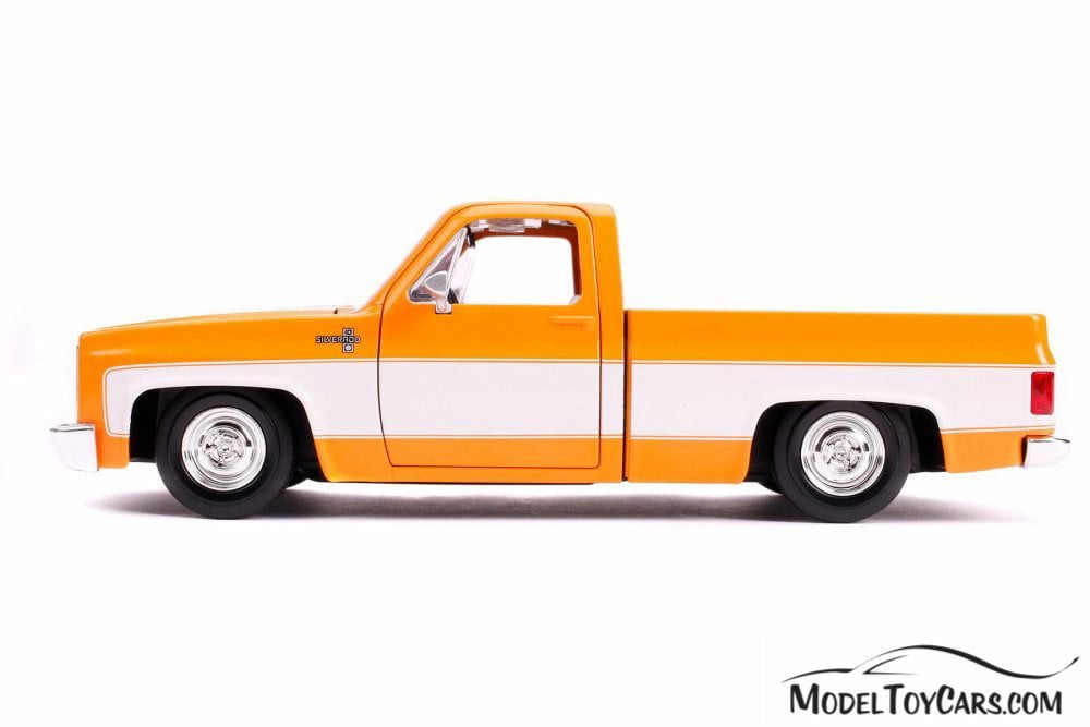 Contemporary Manufacture Toys Hobbies 1985 Chevy C 10 Pickup Truck Diecast 1 24 Jada Toys 8 Inch Orange W Stocked Rims Contemporary Manufacture Toys Hobbies 1985 Chevy C 10 Pickup Truck Diecast 1 24 Jada Toys 8 Inch Orange W Stocked Rims