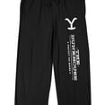thumbnail image 2 of Yellowstone The Bunkhouse Men's Black Sleep Pajama Pants-XXL, 2 of 5