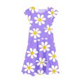 thumbnail image 4 of IROINNID Toddler Girl Solid Dress Sleeveless Dress Girls Summer Clothes 8T, 4 of 5