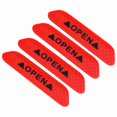 thumbnail image 1 of Pegatinas Reflectantes Para Puertas De Coche, Señal De Calcomanía De Seguridad Autoadhesiva, 4 Piezas Para Alta Visibilidad, Material PET, 5 Opciones De Color, Seguridad En La, 1 of 7