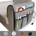 thumbnail image 4 of Injueey Bolsa para reposabrazos de sofá, botella de agua para teléfono móvil, soporte de almacenamiento con Control remoto, sillón para Almacenamiento y organización del hogar Negro, 4 of 6