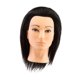 thumbnail image 4 of Cabeza de maniquí de cabello, cabeza de entrenamiento portátil para trenzar, peinar y cortar el cabello. C de tipo C negro, 4 of 9