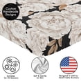 thumbnail image 5 of Sweet Jojo Designs Peony Floral Garden Black and Ivory Girl Fitted Crib Sheet, 5 of 6