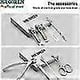 thumbnail image 3 of Manicure set Pedicure set Stainless steel nail clippers Personal care tools with PU leather case, 3 of 4
