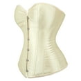 thumbnail image 2 of Corset Top For Women Bustier Lingerie for Women Stain Overbust Vintage Waist Cincher Beige 3XL, 2 of 5