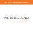 thumbnail image 2 of Max Advanced Brakes - Brake Kit for 2011 2012 2013 2014 2015 Honda CR-Z Front Replacement Cross Drilled Disc Brake Rotors and Ceramic Brake Pads, 2 of 9