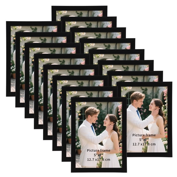 5x7 Picture Frames for Home Decor, Wall Hanging and Tabletop Display (16 pack)