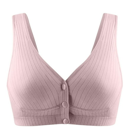 Women s Vest-style Adult Bra Front Closure Nursing Bra Wireless Comfort Bralette Ultra Thin Lingerie Everyday Underwear