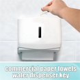thumbnail image 3 of 16pcs Paper Towel Dispenser Key, Metal & Plastic Toilet Hand Paper Tissue Dispenser Key Replacement, 3 of 5