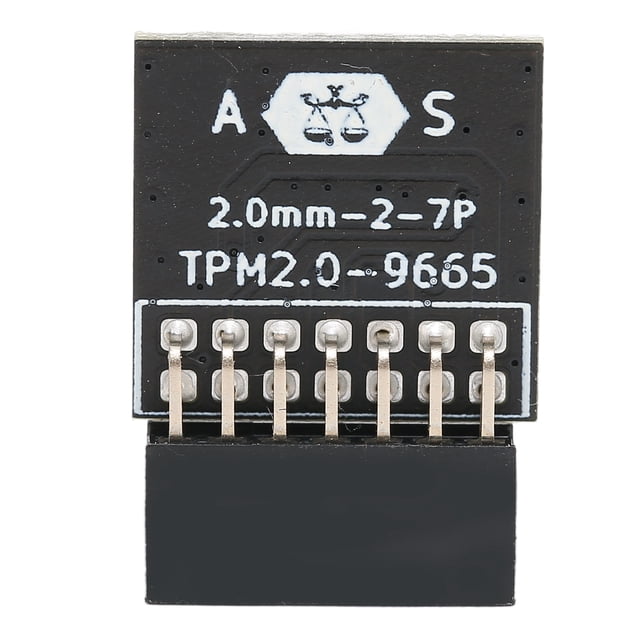 14pin TPM 2.0 Module, Electronic Components TPM 2.0 Module Discrete Cryptographic Processor Securely Stores For Windows10 For Windows8.1 For Windows7