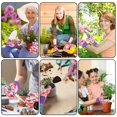thumbnail image 5 of 10 piezas de herramientas de jardinería con estampado floral morado, mango ergonómico, paleta, rastrillo, desmalezadora, podadora, pulverizador, herramientas manuales de jardinería, 5 of 5