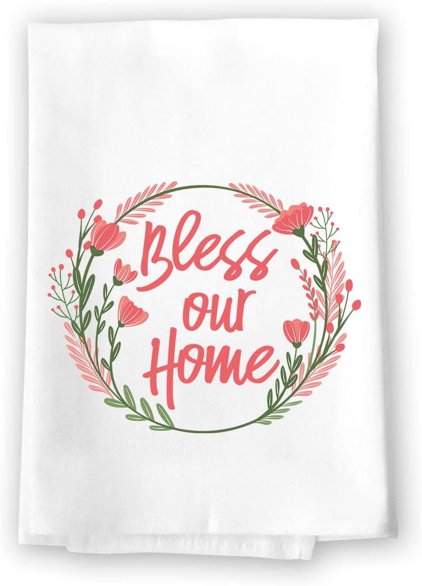 Highly Absorbent Multi-Purpose Kitchen Dish Towel 100% Cotton Honey Dew Gifts Many Have Eaten Here Few Have Died Flour Sack Towel 27 x 27 Inches 