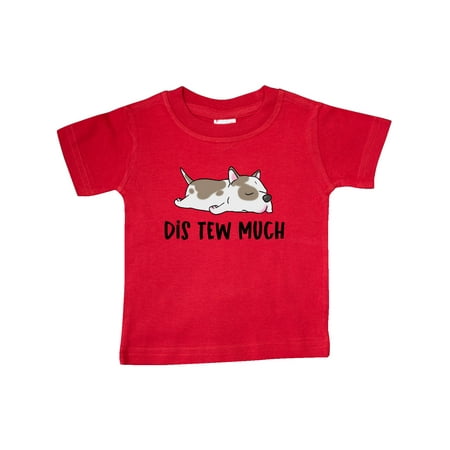 

Inktastic Napping Dis Tew Much Pit Bull Spots Gift Baby Boy or Baby Girl T-Shirt