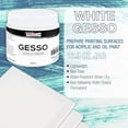 thumbnail image 2 of Gesso Primer U.S. Art Supply, transparente, 500 ml, para pintura al óleo y acrílica, 2 of 6