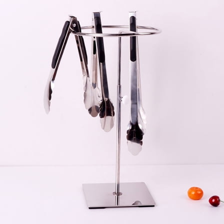 WEAVILUX Stainless Steel Kitchen Utensil Storage Silver Compact 1Set