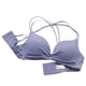 thumbnail image 5 of Sujetador sin costuras Wireless Thicken Sexy Hacer subir Underwear Lencería elástica transpirable, Morado, 85B Kearding AP001256-08B, 5 of 7