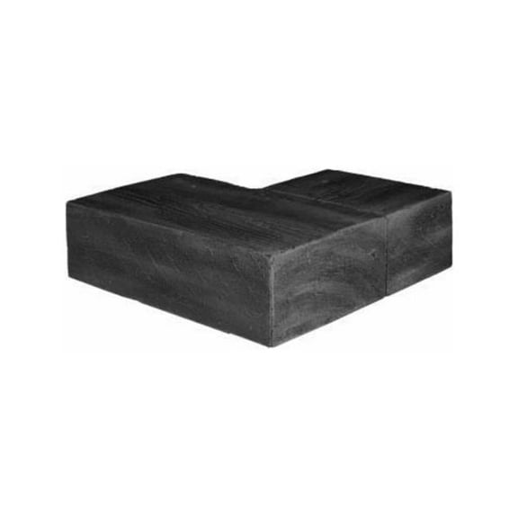 Flat Sawn Corner Fireplace Mantel, Eclipse