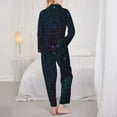 thumbnail image 5 of Kll Boho Print Women'S Long Sleeve Pajamas With Pants Sleepwear Loungewear 2 Set-X-Large, 5 of 9