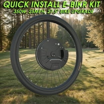 IMortor/ Imotor Complete Electric Bike Conversion Kit with Battery, 350w Front Hub Motor 27.5" Wheel for Mountain Bicycle