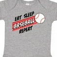 thumbnail image 4 of Inktastic Eat, Sleep, Baseball, Repeat Boys or Girls Baby Bodysuit, 4 of 5
