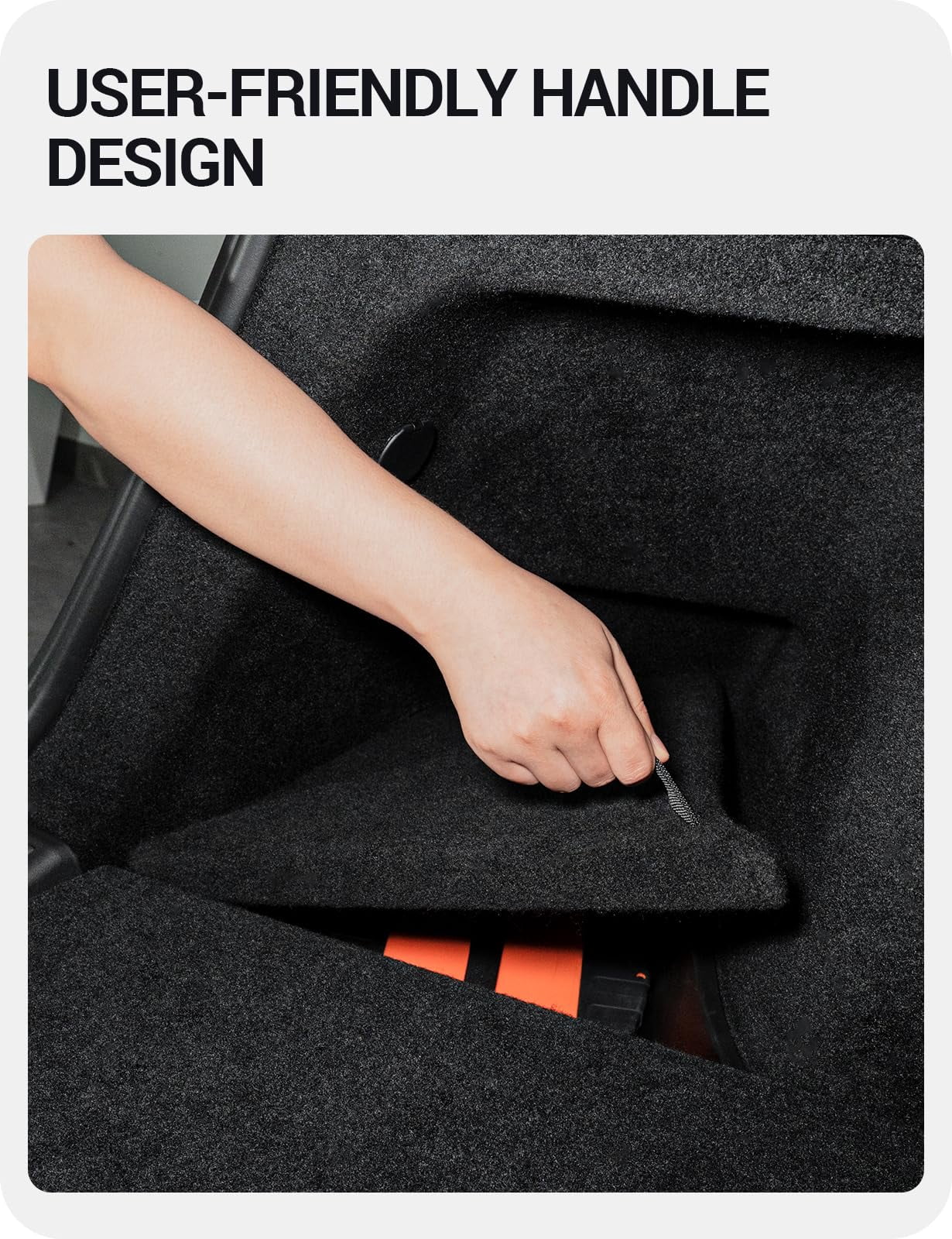 Tesla Model Y Trunk Storage Bins, (Proprietary Design) Trunk Organizer with Carpeted Lid, Rear Trunk Side Storage Box for 5-Seats Model Y Juniper Interior Accessories