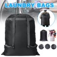 thumbnail image 2 of EIMELI Grand Sac à Linge Sac à Dos de Lavage Polyester Résistant avec 2 Bretelles Réglables pour le Camping Scolaire Nouveau, 2 of 10
