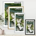 thumbnail image 5 of Pelicans Resting Near The river Water 24 in x 32 in Framed Painting Canvas Art Print, by Designart, 5 of 5