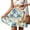 J_ White, variant on SMihono Skirts for Women 2025 Boho Floral Summer A-Line Pleated Skirt Casual Elastic High Waist Tiered Ruffle Flowy Cute Mini Skirt Orange 4