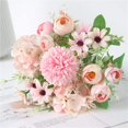 thumbnail image 5 of Artificial Flowers 7 Branches Silk Camellia Fake Daisy Flowers, 5 of 5