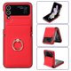 thumbnail image 1 of Elegante funda para Samsung Galaxy Z Flip4 con diseño plegable, soporte de anillo giratorio de 360 grados y respaldo magnético resistente al agua., 1 of 5
