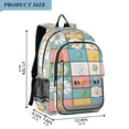 thumbnail image 2 of FORMRS School Backpack 17" Student Travel Bag with Laptop Compartment, Daisy Mosaic, 2 of 7