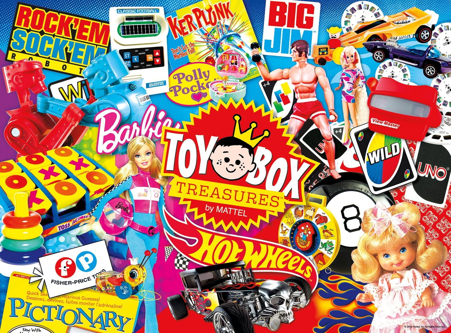 Buffalo Games 1000 Piece Puzzle, Collage Crazy Toy Box Treasures